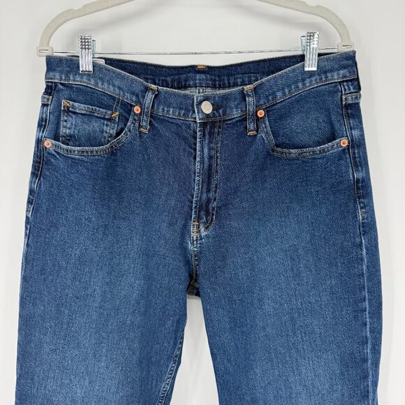 Gap 90s Loose Mid Rise Dark‎ Indigo Size 12L Straight Leg Basic - Picture 2 of 11